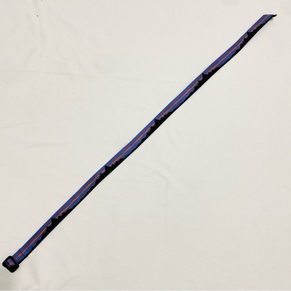 Patagonia Friction Nylon Belt Fitz Roy Black Horizon Logo Print - Picture 2 of 6